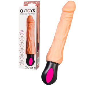 Wibrator realistyczny z funkcją podgrzewania, na USB, Cielisty - A-Toys