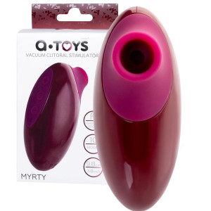 Ciśnieniowy stymulator łechtaczki - Myrty Clitoral - na USB, Bordowy - TOYFA