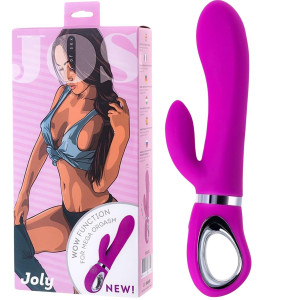 Wibrator z króliczkiem, różowy, uchwyt na palec, 19,6 cm - Toyfa