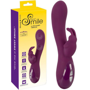 Sweet Smile G-Spot Rabbit Vibr - Wibrator z króliczkiem stymulujący punkt G, USB