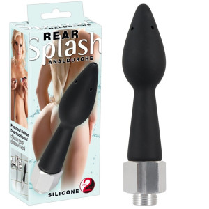 Wtyczka analna z możliwością natrysku wodą - lewatywa/irygator - Czarna - You2Toys