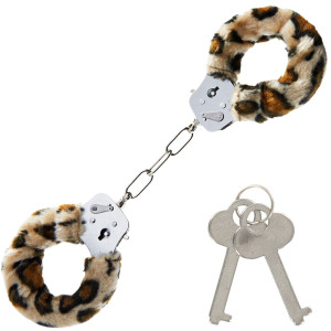 FURRY FUN CUFFS LEOPARD PLUSH