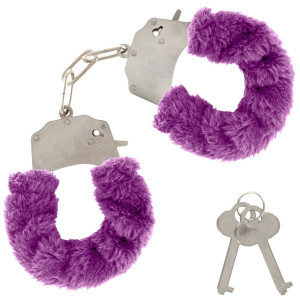FURRY FUN CUFFS PURPLE PLUSH