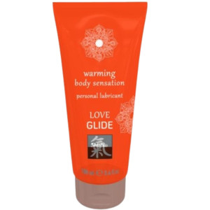 Lubrykant na bazie wody - Love Glide Warming 100 ml  - z efektem rozgrzewania - Shiatsu