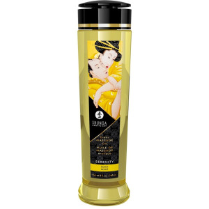 Shunga Massage Oil Serenity MONOI - Zapachowy olejek do masażu 240 ml.