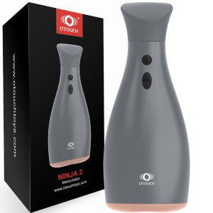 Masturbator OTOUCH - Ninja 2 Automatic - Masturbator z funkcją wibracji i nadmuchiwania, USB
