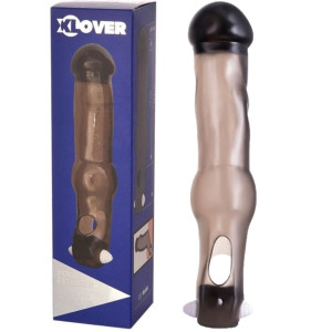 Nakładka na penisa z wibracjami - XLover 748028 - dłuższy penis - Toyfa