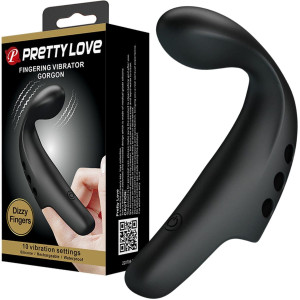Masażer zakładany na palec - GORGON - z wibracjami, USB Silikonowy - Pretty Love