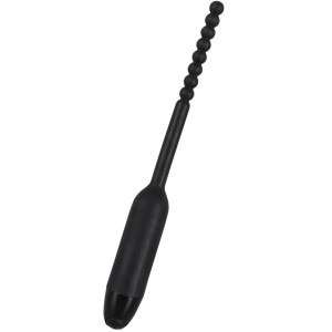 Czarny Dilator do cewki penisa z wibracjami - Pearl - BDSM - Penisplug