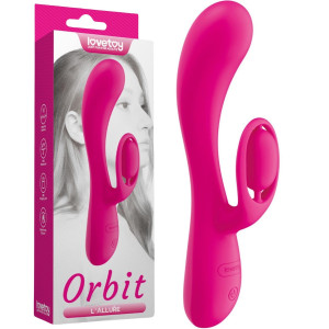 Wibrator z króliczkiem - L'Allure Swirl - stymulujący punkt G, USB - Lovetoy