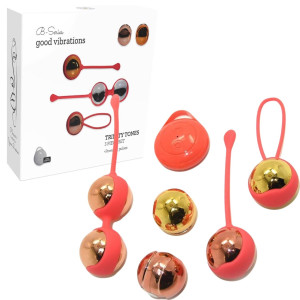 Zestaw wibrujących kulek gejszy Trinity Tones na pilota, USB - Boss Series