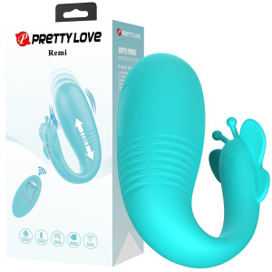 Wibrujące jajeczko - Remi - z funkcją ruchów posuwistych, USB - Pretty Love