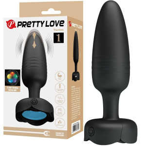 Wibrujący korek analny Tarion z diamencikiem (podświetlenie LED) USB - Pretty Love