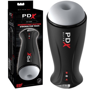 Masturbator Fap-Gasm Frosted z funkcją ssania - USB, wyświetlacz LED - Pipedream