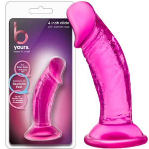 Profilowane dildo - B YOURS SWEET N SMALL 4' - z przyssawką, Blush