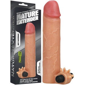 Wibrująca przedłużka penisa - przedłuża o 5 cm - na baterie, Cielista - Lovetoy