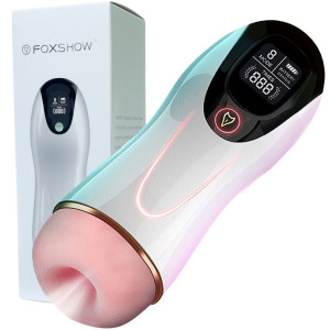 Masturbator wibracjami i efektami dźwiękowymi - USB, Cielisty - Boss Series
