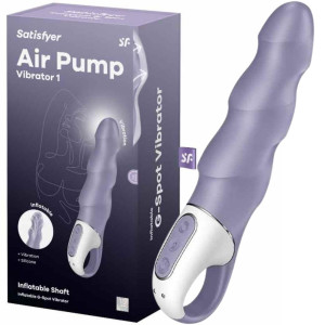 Wibrator do punktu G - Air Pump 1 - z funkcją pompowania, USB - Satisfyer