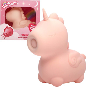 Dyskretny stymulator łechtaczki - Heart Throb - w kształcie jednorożca, USB Różowy