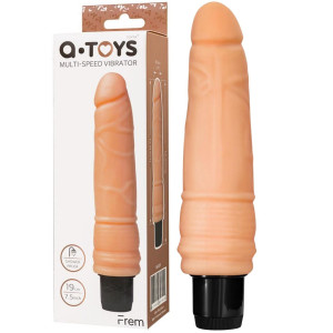 Wibrator realistyczny na baterie - 19 cm - Cielisty - A-TOYS