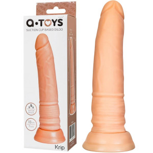 Dildo realistyczne z przyssawką - 18 cm - Cieliste, TPE - A-Toys