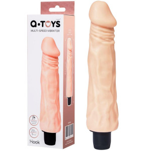 Wibrator realistyczny na baterie - 19,5 cm - TPE Cielisty - A-TOYS