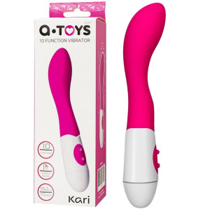 Wibrator punktu g dopochwowy Kari silikonowy różowy 19,2 cm sterowanie manualne A-Toys