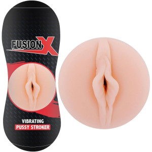 Vibrating Stroker Pussy Masturbator realistyczny w pojemniku - pochwa - na baterie, Hidden Desireskin tone