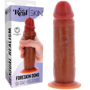 Dildo realistyczne z ruchomą skórą i przyssawką, 19 cm Silikonowe - ToyJoy