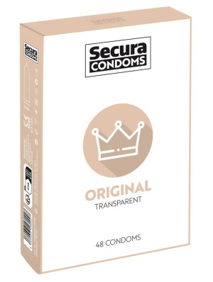 Prezerwatywy lateksowe -  Original 48 sztuk Box - klasyczne, Secura