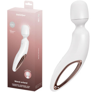 Masażer Wand - Wand-erland  - do stymulacji miejsc erogennych, USB Biały - Satisfyer