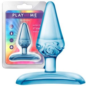 Korek analny - PLAY WITH ME JOLLY - klasyczny - niebieski, TPE Blush