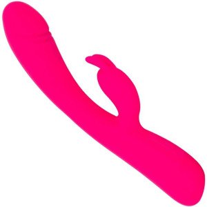 Wibrator z króliczkiem do stymulacji punktu G - funkcja podgrzewania - USB, Easy Toys