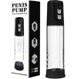 Automatyczna pompka do penisa na baterie, Przezroczysta - Boss Series
