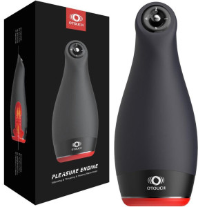 Masturbator profesjonalny - Pleasure Engine - z funkcją wibracji, podgrzewania i pchania, USB - Ouch!
