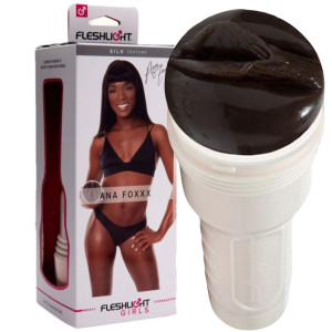 Masturbator realistyczny - Ana Foxxx Silk - pochwa, Brązowy - Fleshlight Girls