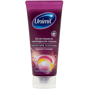 Rozgrzewający żel do masażu erotycznego - 200 ml - UNIMIL