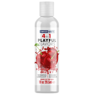 Lubrykant jadalny - Poppin Wild Cherry Flavor 30 ml - z efektem rozgrzewającym