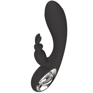 Wibrator z króliczkiem - Bella - stymulujący punkt G, USB Czarny - Boss Series
