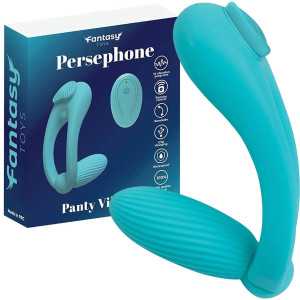 Wibrator motylek Persephone Panty silikonowy niebieski 5,5 cm dyskretny dla kobiet Fantasy