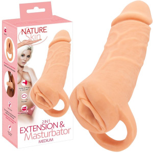 Przedłużka penisa i masturbator w jednym - 2w1 - realistyczna - Cielista You2Toys