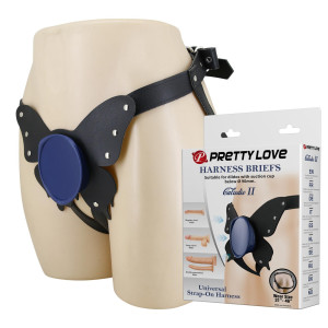 Uprząż do Strap-On - Caldric II - regulowana, Czarna Pretty Love
