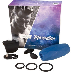 Zestaw gadżetów erotycznych - Masculine - dla Niego! USB - Magic shiver