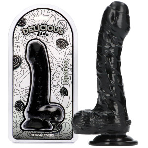 Dildo realistyczne - Profumato Ben Liquorice - z jądrami i przyssawką, PVC Czarny Toyz4Lovers