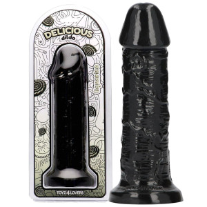 Dildo realistyczne - The Scent Of Licorice - na przyssawce, Czarne PVC Toyz4Lovers