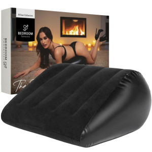 Dmuchana poduszka/pozycjoner do zabaw erotycznych - Czarna - Bedroom Fantasies
