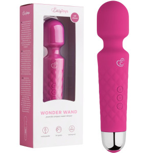 Mini masażer Wand do stymulacji czułych miejsc, USB Różowy - EasyToys