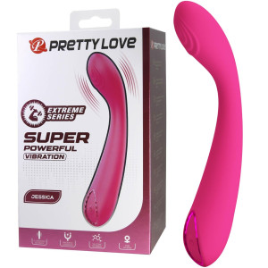 Wibrator do stymulacji punktu G - Jessica - na USB, Różowy Silikonowy Pretty Love