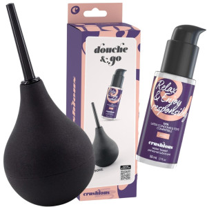Gruszka do lewatywy i higieny intymnej - 90 ml - z lubrykantem analnym - CRUSHIOUS