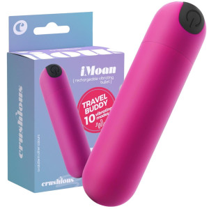 Wibrator typu pocisk - IMOAN - do stymulacji łechtaczki, USB Różowy -CRUSHIOUS